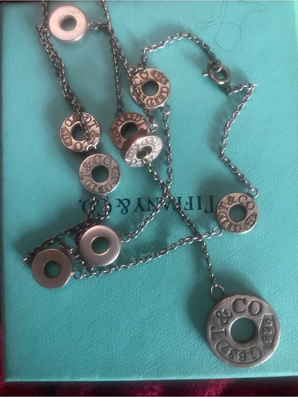 Tiffany Elegant Silver Pendant Necklace